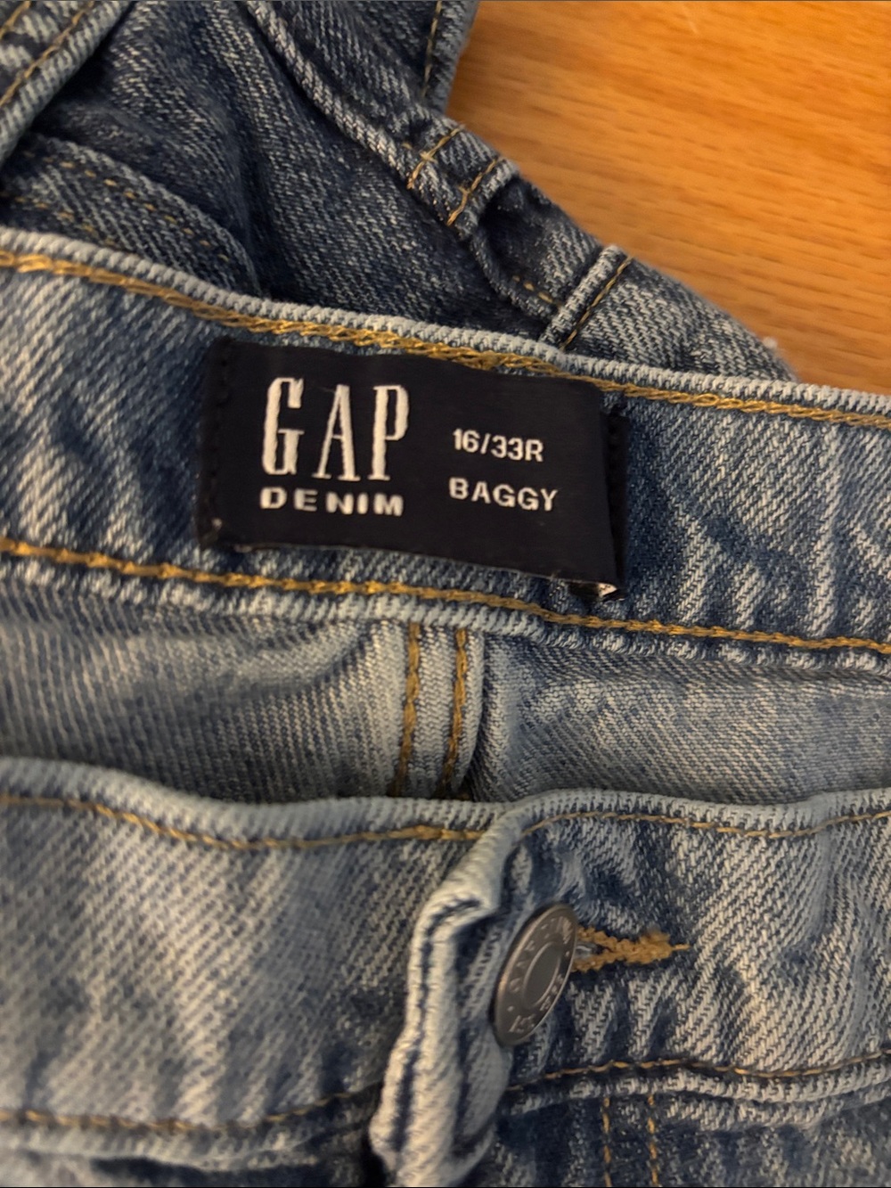 GAP Light Blue Denim Baggy Jeans, 16!